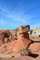 beautiful Toadstool Hoodos in Utah near Kanab, United States of America - tourist spot on a road trip