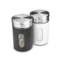 Salt and pepper shakers isolated on white