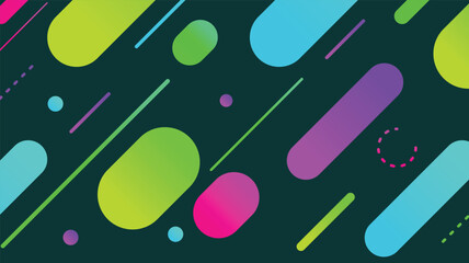 Abstract minimal geometric shape background with gradient