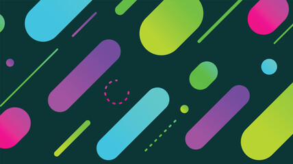 Abstract minimal geometric shape background with gradient