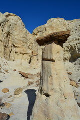 beautiful Toadstool Hoodos in Utah near Kanab, United States of America - tourist spot on a road trip