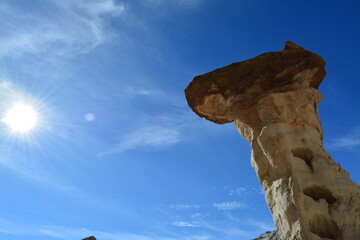 beautiful Toadstool Hoodos in Utah near Kanab, United States of America - tourist spot on a road trip
