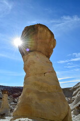 beautiful Toadstool Hoodos in Utah near Kanab, United States of America - tourist spot on a road trip