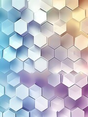 Generative AI image of photoshop hexagon brush design