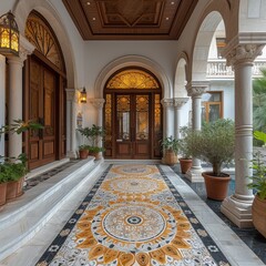 Obraz premium Interior of the palace of the palace city