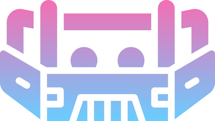 Obraz premium Bumper car icon