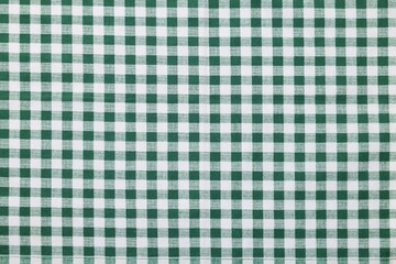 Texture of checkered fabric as background, top view