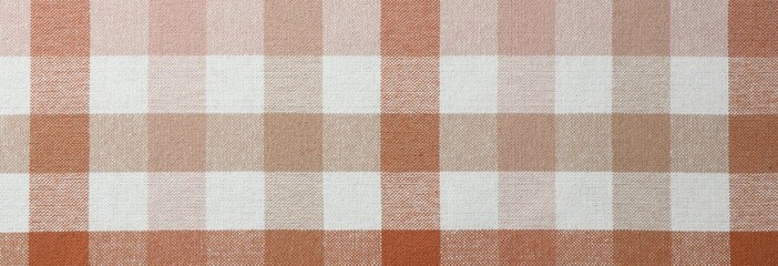 Texture of checkered fabric as background, top view