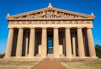 Obraz premium The Parthenon, in Centennial Park, Nashville, Tennessee, United States