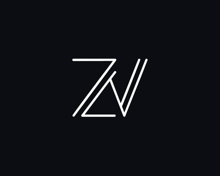Creative and Minimalist Letter ZV Logo Design | ZV Monogram