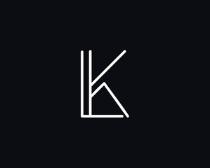 Creative and Minimalist Letter LK Logo Design | LK Monogram