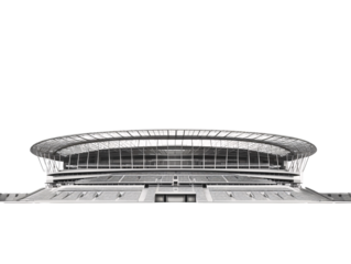 a stadium with a roof and seats