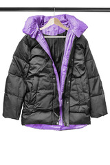 Jacket on hanger isolated