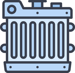 Radiator car icon