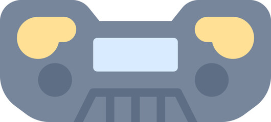 Fototapeta premium Back bumper car icon