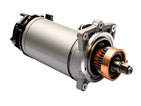 a close up of a motor