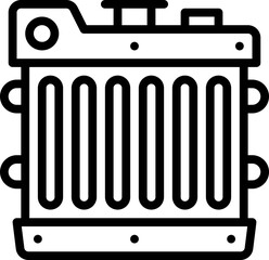 Radiator car icon