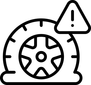 recommend clip art: Flat tire icon