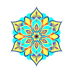 colorfull mandala pattern	
