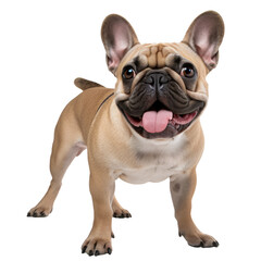 Fototapeta premium French bulldog standing on white background