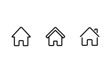 Home icon vector for web, computer and mobile app