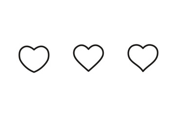 Heart Icon vector. Love symbol vector