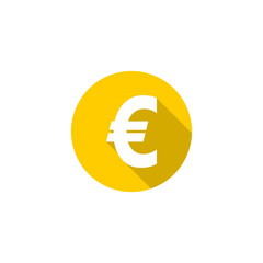  Euro sticker icon isolated on transparent background