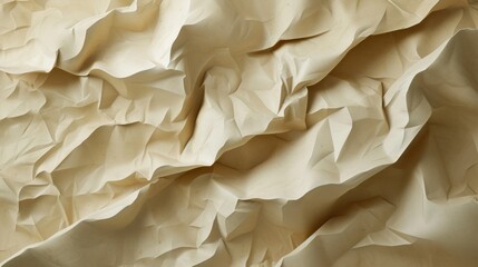 crumpled beige paper background texture