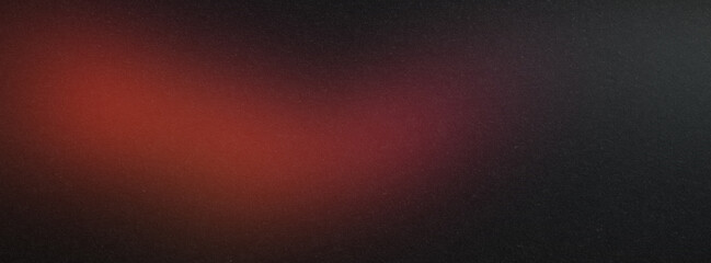 Vibrant abstract grainy color gradient background red glowing abstract wave black noise texture backdrop