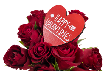 Bouquet of red roses for Valentine's Day