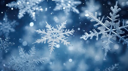 Fototapeta na wymiar festive holiday snowflakes