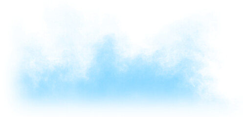 blue smoke effect for decoration and covering on the transparent background © onehourhappiness