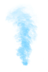 blue smoke effect for decoration and covering on the transparent background