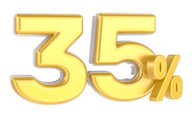 Fototapeta premium Number 35 off discount creative composition 