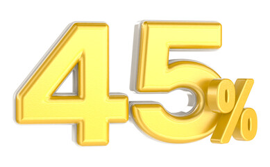 Number 45 off discount creative composition 