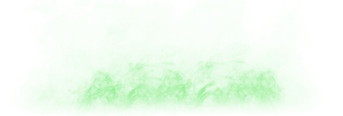 Fototapeta na wymiar green smoke effect for decoration and covering on the transparent background