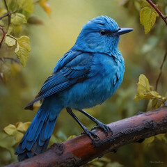 Obraz premium blue jay on branch Generated by Ai 