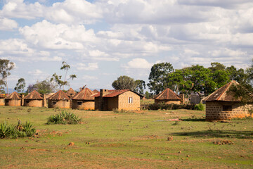 A small abandoned village in Rural Kenya 