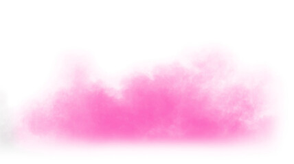 pink smoke effect for decoration and covering on the transparent background