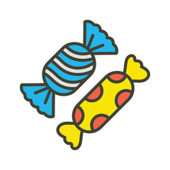 Modern icon of sweet candied vector design, premium design