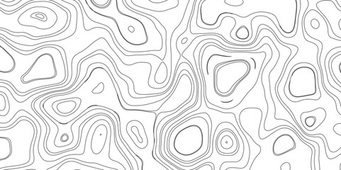 Abstract design with Seamless pattern with lines Topographic map. geographic mountain relief. Retro topographic map. geographic contour map paper texture. terrain path isolated on a white background.