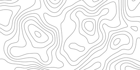 Abstract design with Seamless pattern with lines Topographic map. geographic mountain relief. Retro topographic map. geographic contour map paper texture. terrain path isolated on a white background.