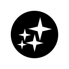 Sparkles icon vector. Twinkling stars illustration sign. Shining burst symbol. Star logo.