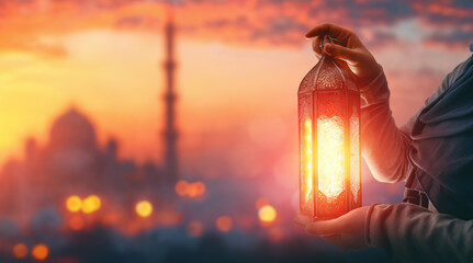 Ornamental Arabic lantern - obrazy, fototapety, plakaty