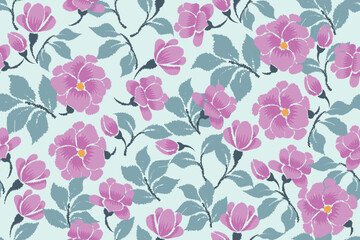 Floral motifs in vector are suitable for fabrics, backgrounds, wrapping, motifs, etc