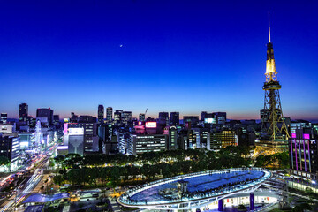 名古屋夕景　Nagoya evening view