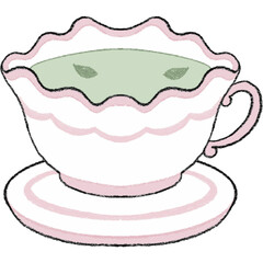 The tulips garden cute bunny