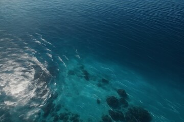Background image of the turquoise sea. Copy space