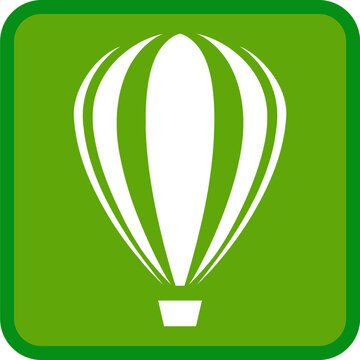 Corel Draw icon in rounded Square Outline