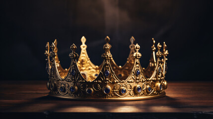 Golden crown - obrazy, fototapety, plakaty
